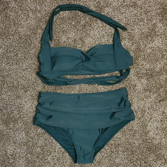 Other - High Waisted Ruched Bikini